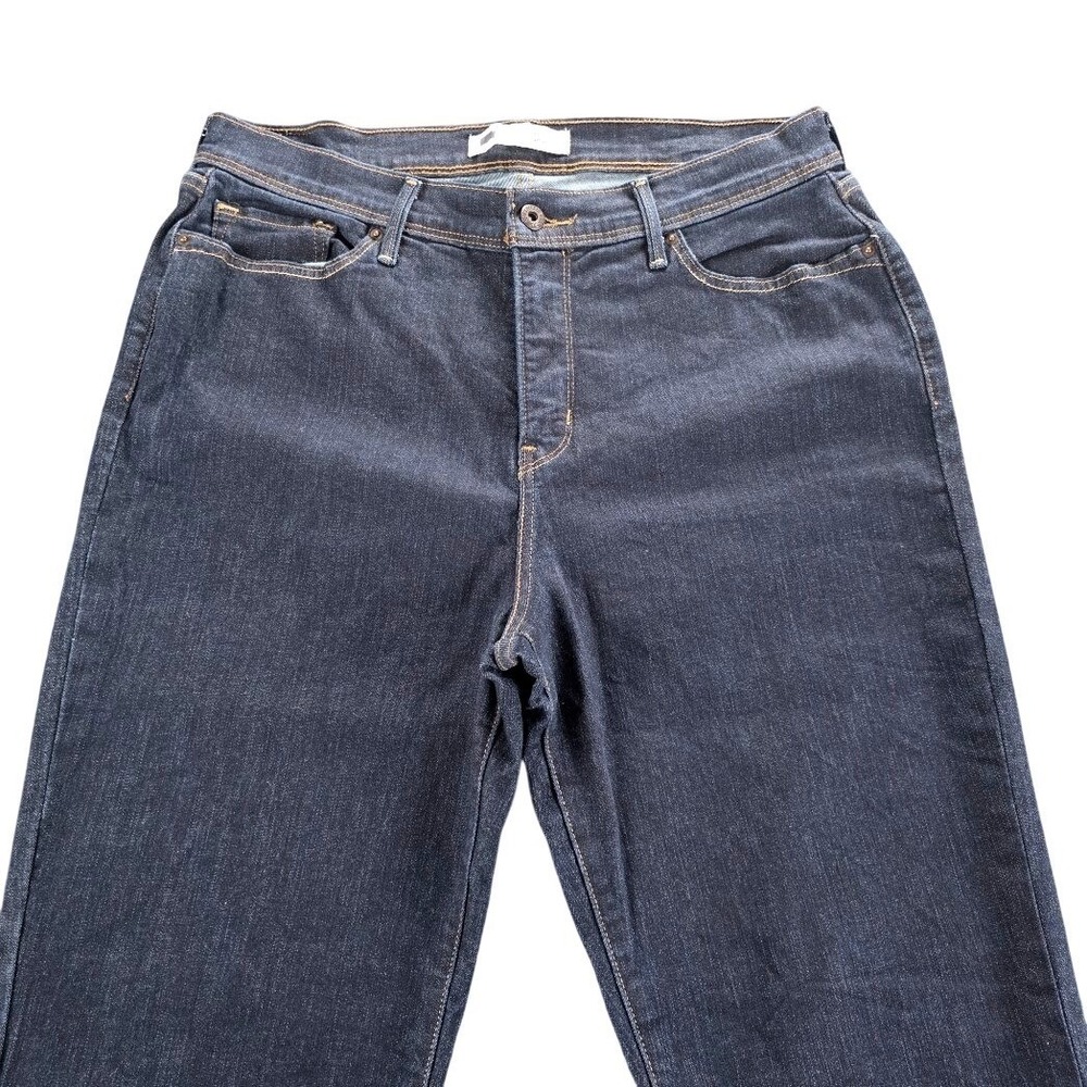 Levis 512 Perfectly Slimming Bootcut Jeans Dark Wash Indigo Womens 14M -W32 L32 - Picture 4 of 14